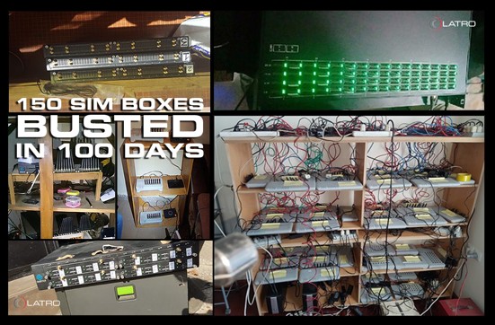 150 SIM Boxes Busted in 100 Days